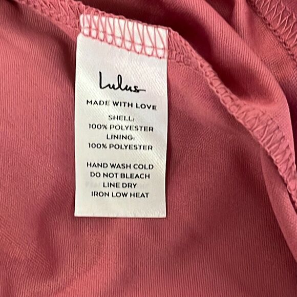 NWT Lulus Airy Aura Rusty Rose Strapless Ruffled High-Low Dress Size XS - Picture 7 of 13